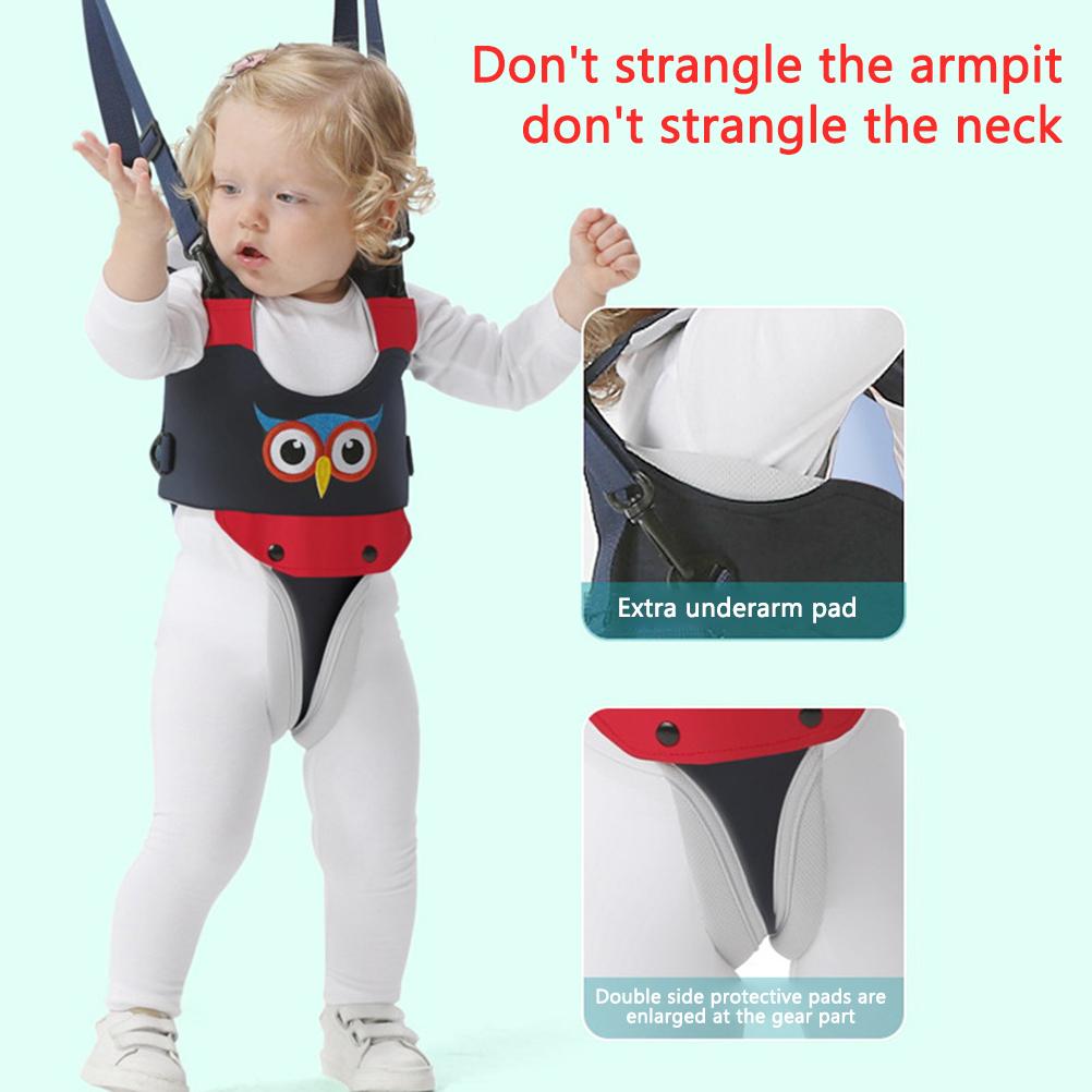 Babystolsele med justerbara remmar och säkerhetsspänne för små barn som lär sig gå