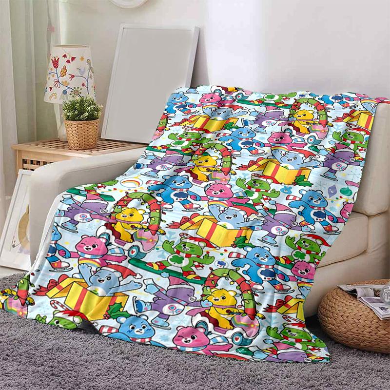 1Pc Colorful Creatures Celebration Blanket Soft And Comfortable Casual Warm Camping Travel Christmas Halloween Gift M921123