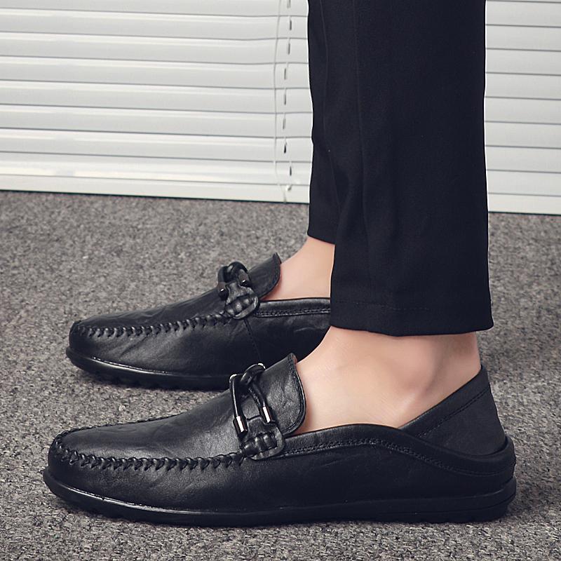 Fashion Lightweight Walking Shoes Men Anti-Slip Casual Shoes Men's Comfortable Loafers Slip-On Shoes Classic Driving Moccasins Flats