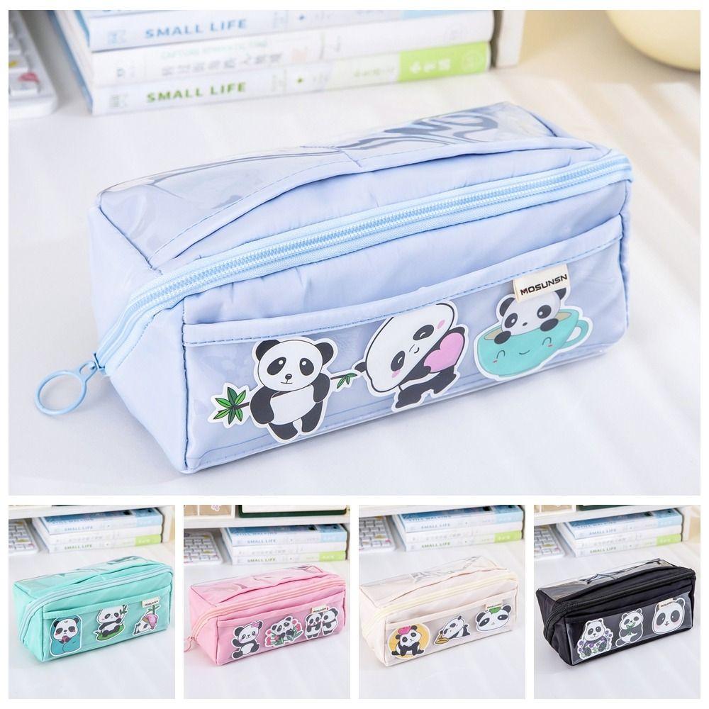 

Multifunctional Pen Bag Large Capacity Pen Storage Bag New Stationery Organizer Gift чёрный