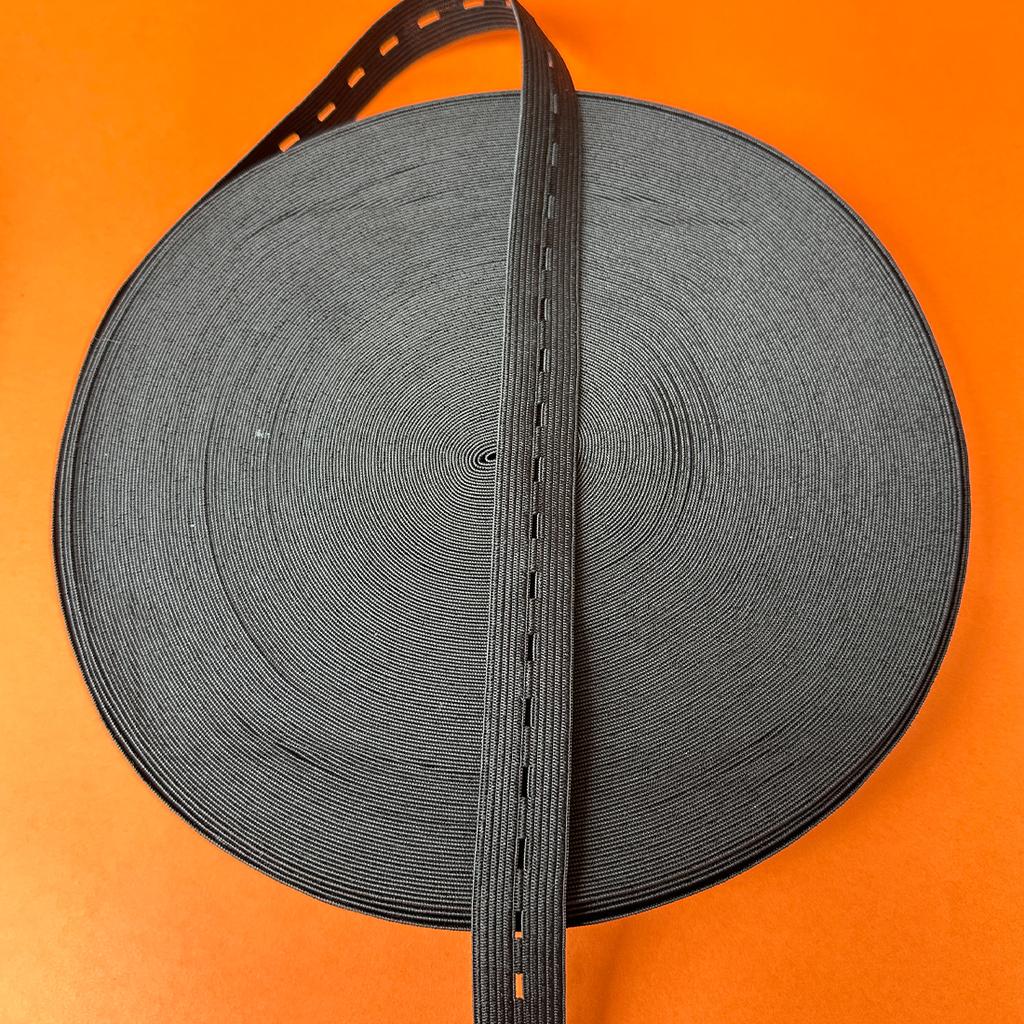 40m Black White Loose Tight Adjustment Band Elastic Elastic Band Maternity Pants Children's Clothing Elastic Band Buckle Hole 1.5cm 2cm 2.5cm 3cm