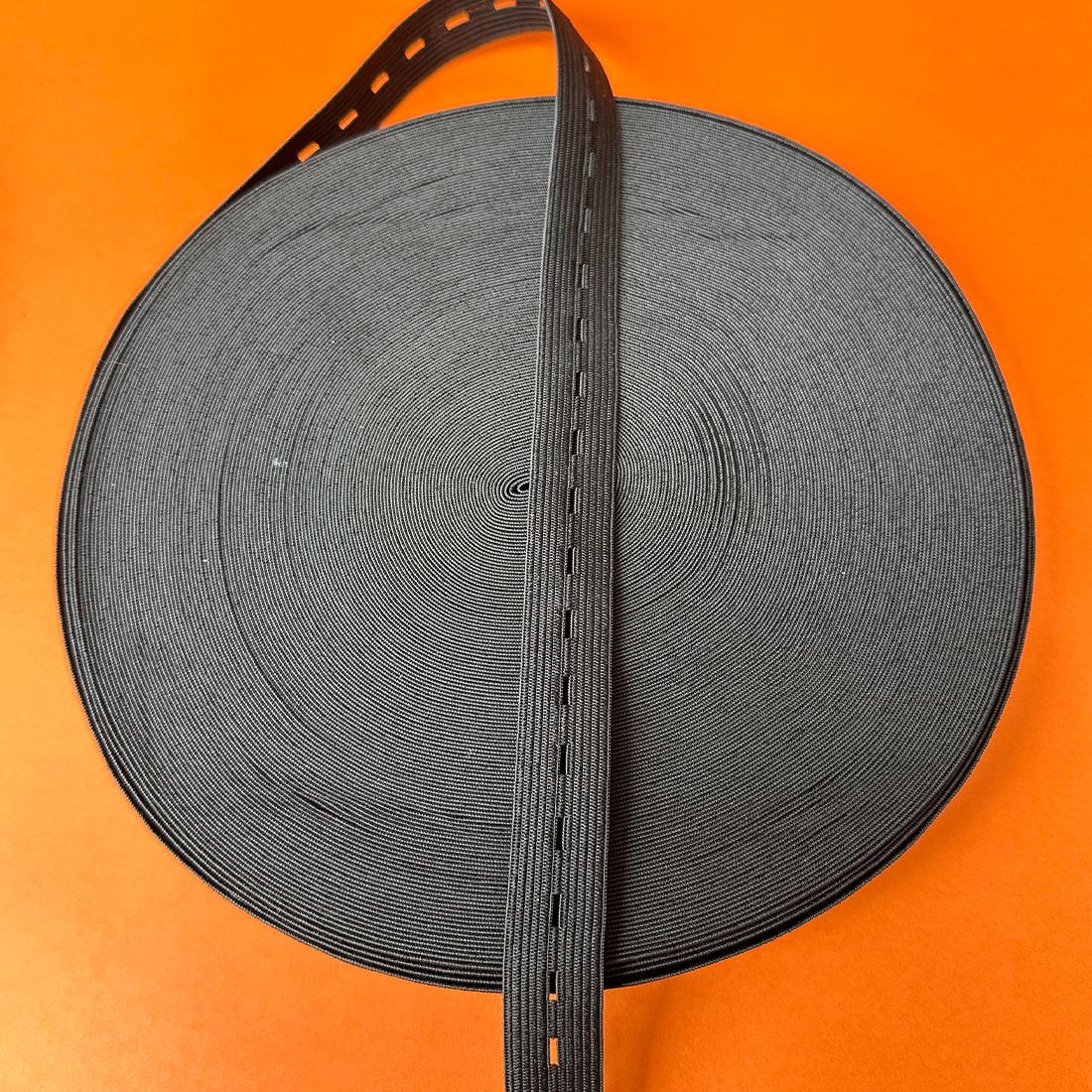 

40 м. Чорно-біла вільна туга стрічка для регулювання. Еластична резинка. Штани для вагітних. Дитячий одяг. Еластична стрічка. Отвір для пряжки 1,5 см 2 см 2,5 см 3 см 1.5cm чорний