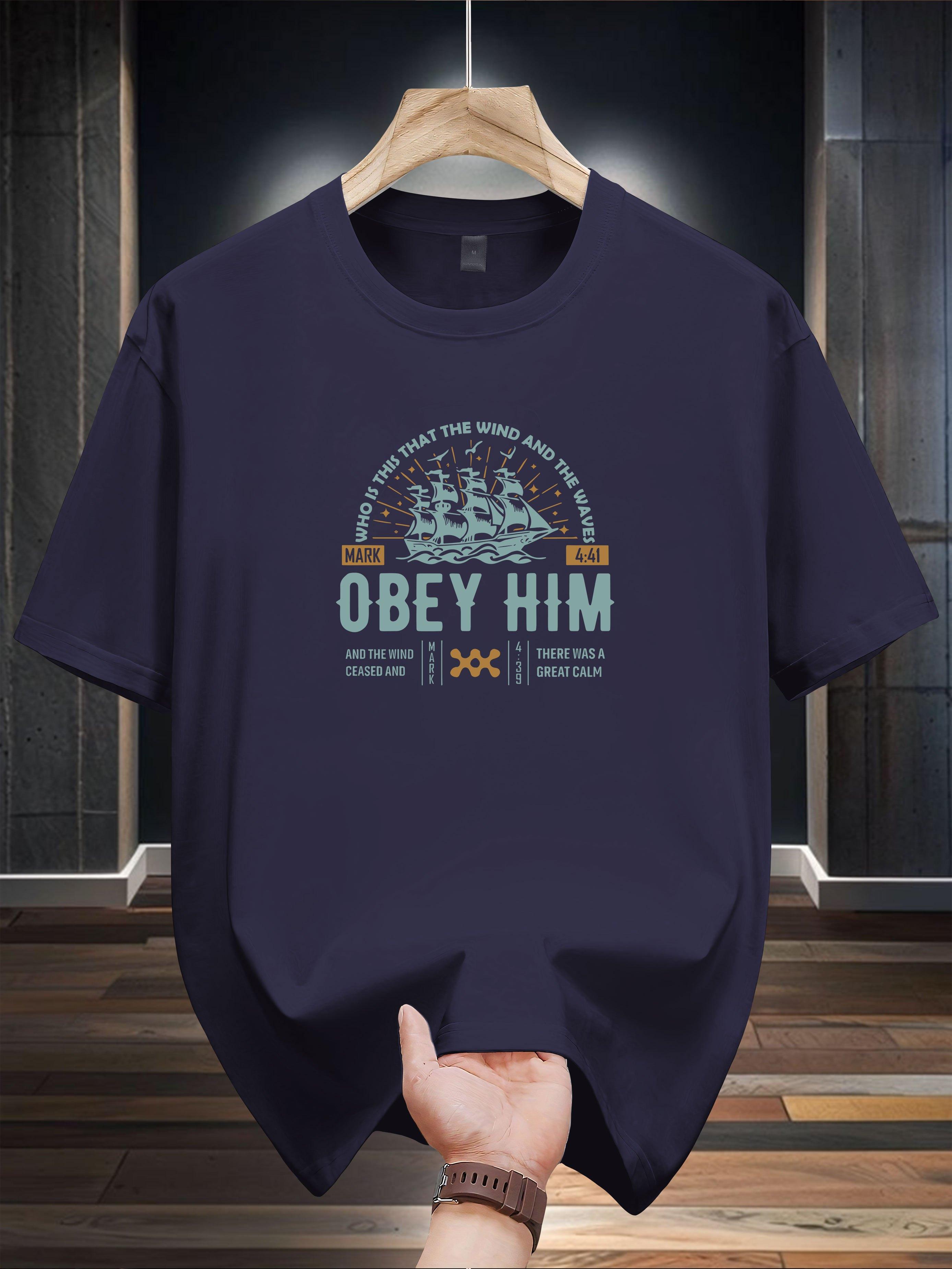 Graphic T-shirt -  Follow Him  Bold Print S