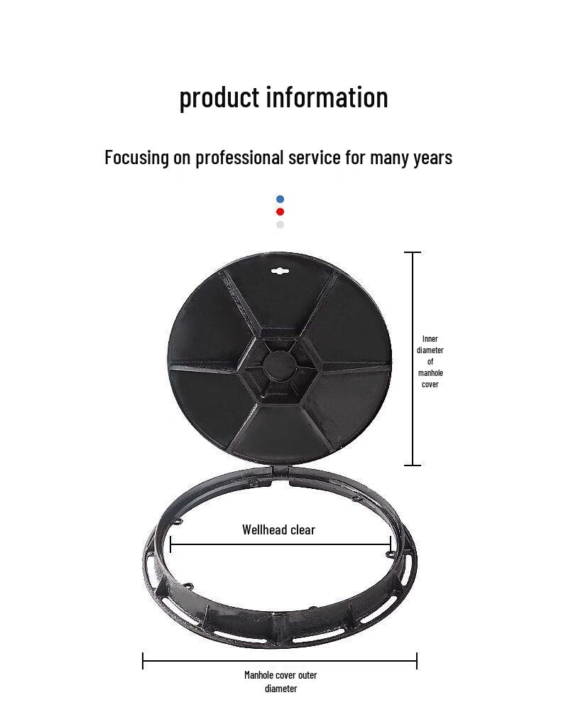 Ductile Iron Manhole Cover for Round and Square Openings