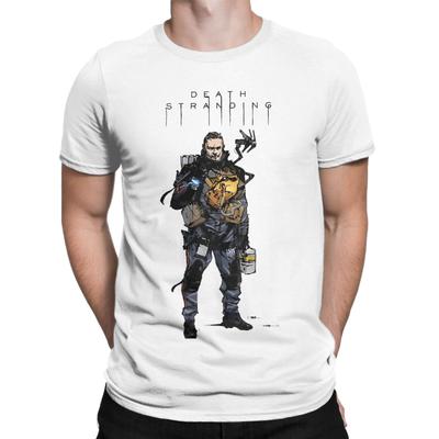 Bedruckte Helden Death Stranding Spiel für Fans T-Shirt für Unisex Baumwoll-T-Shirt Kurzarm-Tops