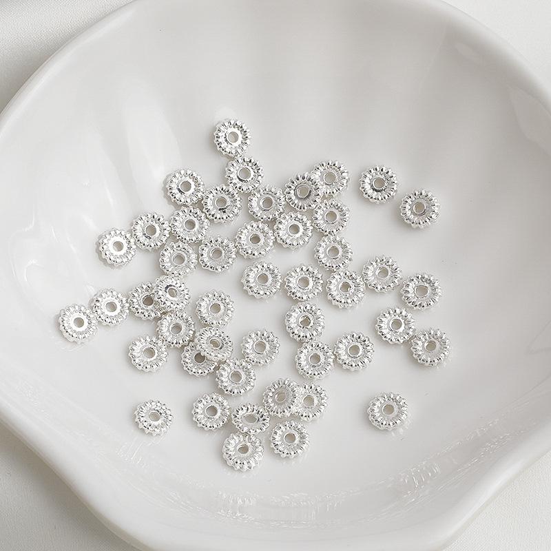 14K Gold-Filled Flower Wheel Spacer Beads for DIY Bracelets & Necklaces