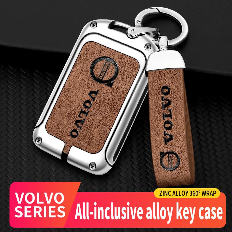 AAKY1 For Volvo XC40 XC60 XC70 XC90 V40 V60 V70 V90 S40 S60 S80 S90 C70 Car TPU Zinc Alloy Key Case Bag Car Key Chain Metal Key Shell