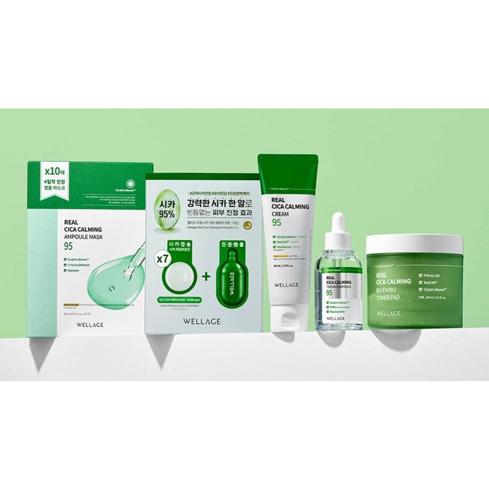 Wellage Real Cica Calming 95 Trouble Ampoule, 50ml