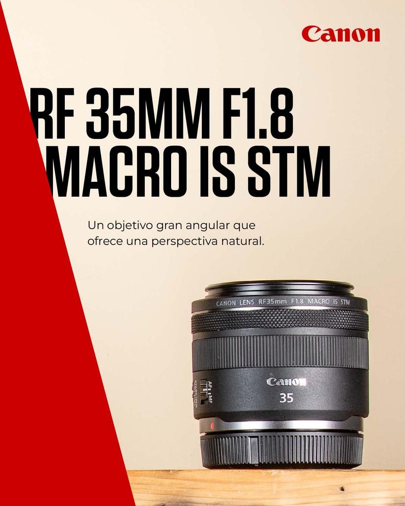 Canon RF35mm Macro IS STM Prime Lens with EOS RF3518MISSTM F1.8 Wide-Angle (Compatible R)