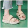 2026 Fashion Brand Summer Shoes Women Sandals Thick Sole Soft Summer Holiday Comfortable Ladies Sandals Non-slip Yellow Black Plus Size 41