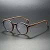 KAMMPT Vintage Round Glasses Fashion Retro Blue Light Blocking Eyeglasses Trendy Stylish Design Candy Color Rim Optical Frames