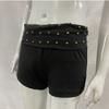 Europäische und Amerikanische Gotische Punk Dunkle Heiße Diamant Sexy Low Waist Shorts