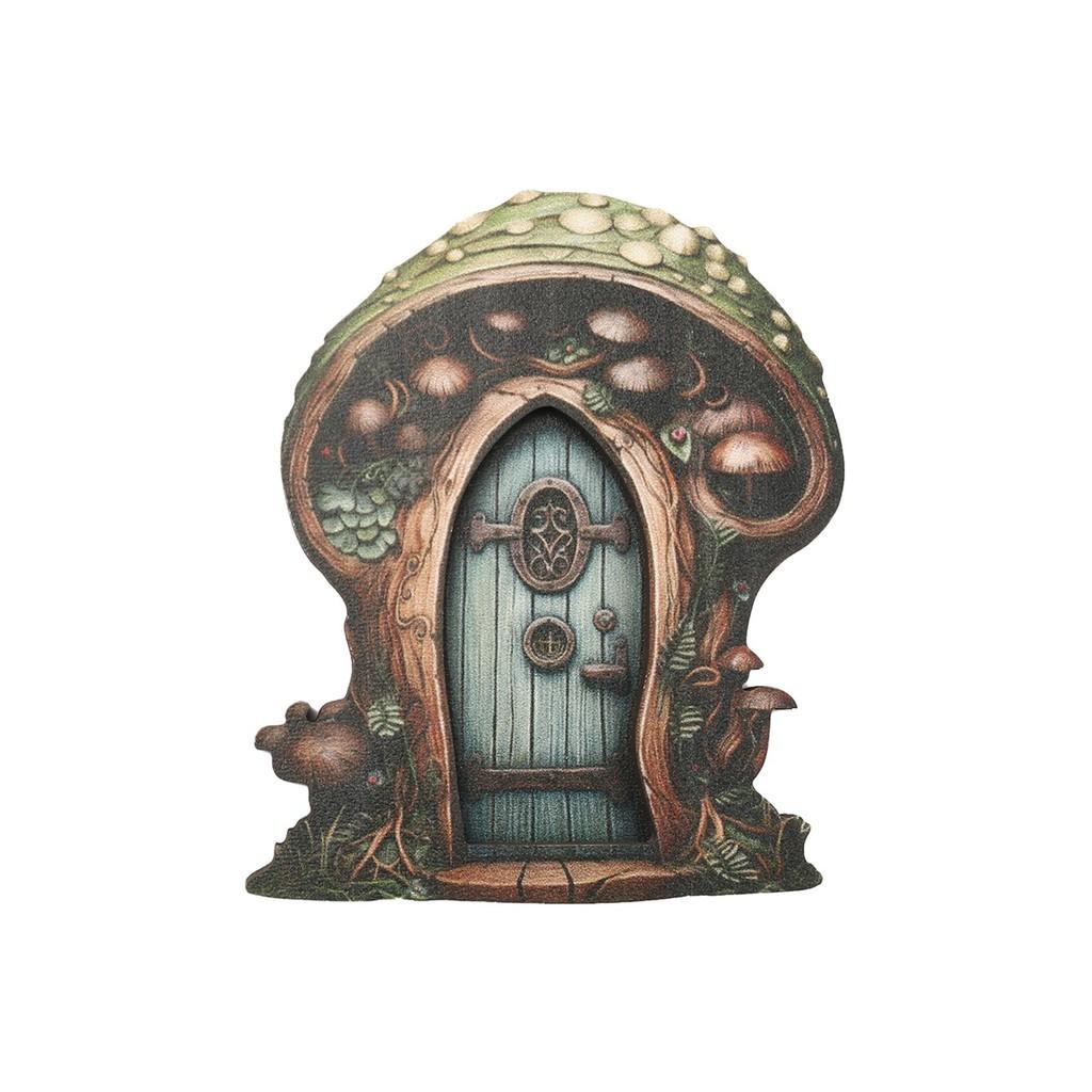 Garden Fairy Door Wooden Ornament With Creative Cottage Style For Indoor Landscape Display