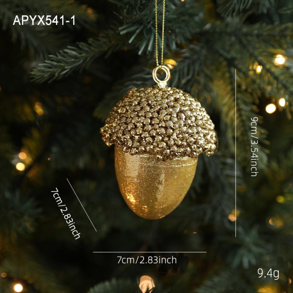 Gold Glitter Christmas Tree Ball Hanging Ornaments Sequin Foam Xmas Tree Decorations Christmas Ornaments Christmas Navidad Gift
