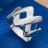 1 piece of 925 sterling silver 7-10 exquisite W ring, women's fashion jewelry gift, wedding accessory