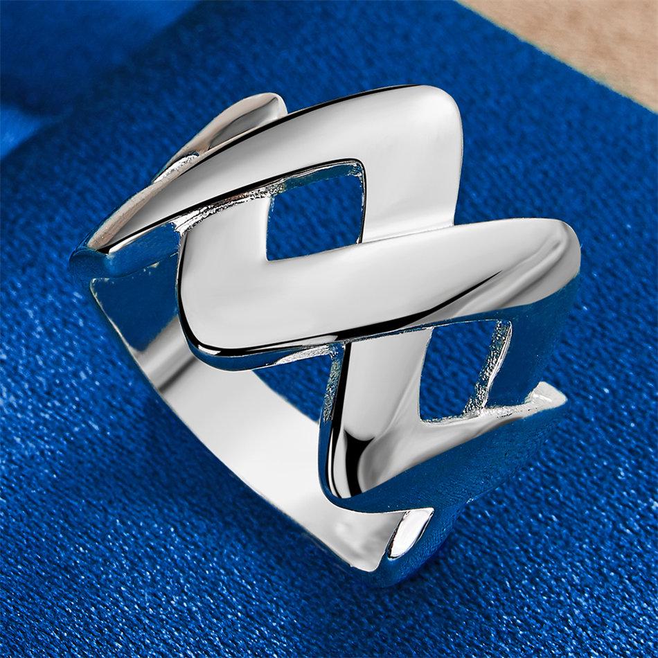 1 piece of 925 sterling silver 7-10 exquisite W ring, women's fashion jewelry gift, wedding accessory