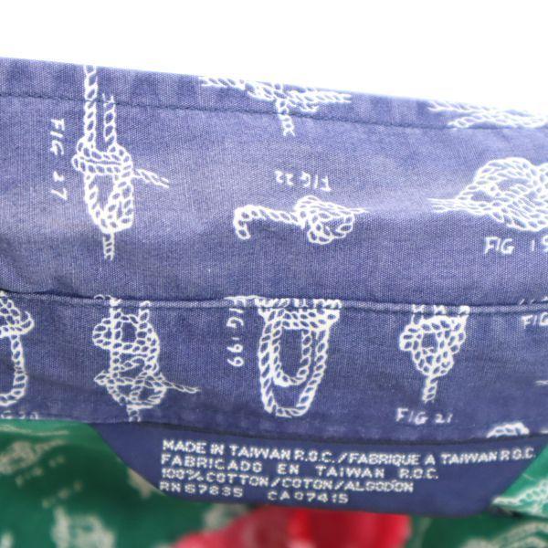 NAUTICA 90s Crazy pattern Short sleeve Button down shirt L Men's Used