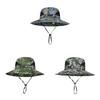 Camouflage Fisherman Hat With Wide Brim For Men Summer Sun Protection And Breathability
