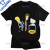 T-shirt Kawaii Beavis and Butthead Novità Divertenti Grafiche Cartoon T-shirt Uomo Abbigliamento Casual Estate Uomo T-shirt Oversize