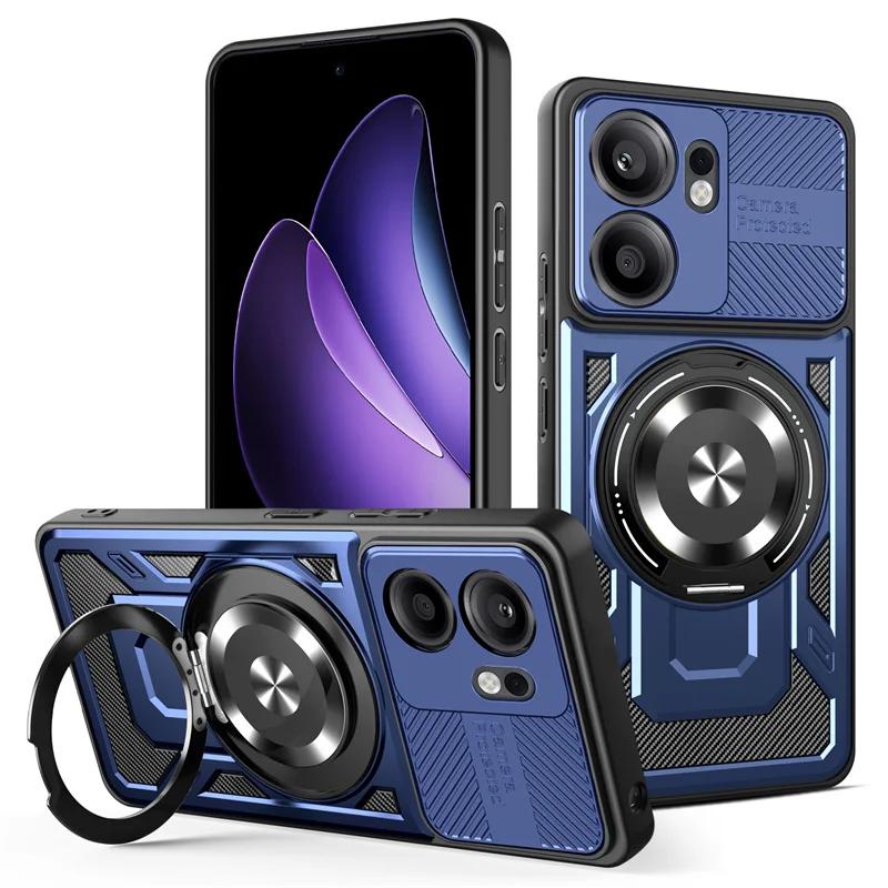 Armor Shockproof Case For OPPO Reno 13F 13FS 5G Reno 13 Reno13 Pro F FS Protective Cover Ring Stand Holder Fundas Coque Capa