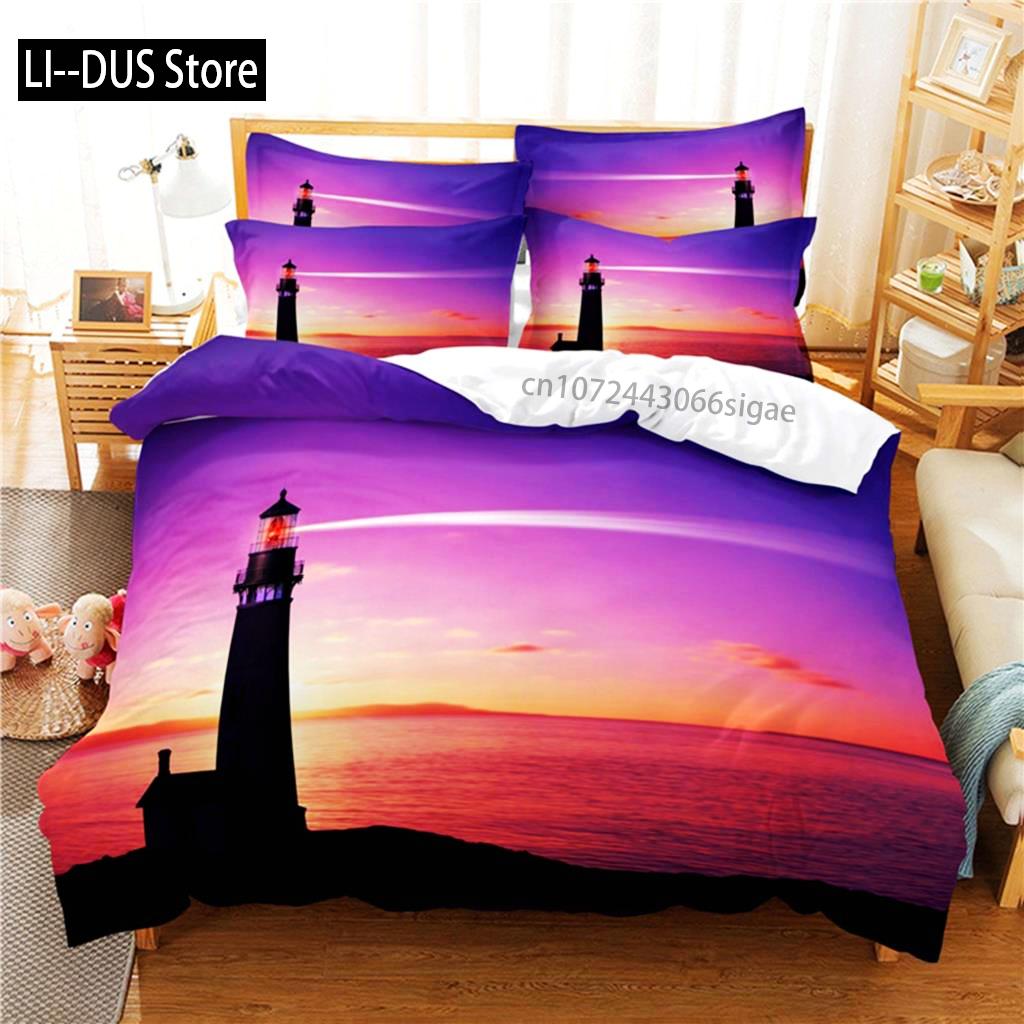 Comforter Beautiful Scenery Bedding Set 3D Bedding Digital Printing Queen Size Bedding Sets Fashion Designs