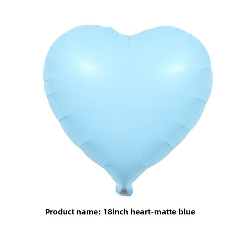 18-inch Wavy Heart-shaped Aluminum Film Balloon Birthday Photo Store Atmosphere Decoration Balloon
