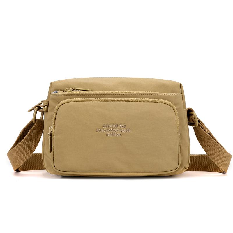 New Women's Versatile Multi-layer Nylon Leisure Commuter Travel Portable Messenger Bag