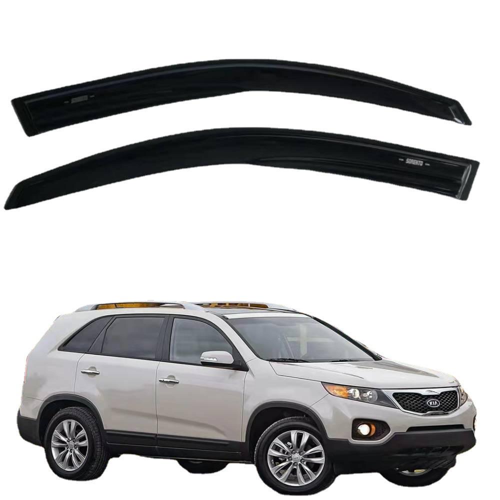 09-14 Kia Sorento Дефлекторы окон (ветровики) - Внешние аксессуары для автомобиля 09-14 Kia Sorento Rain Guards чёрный