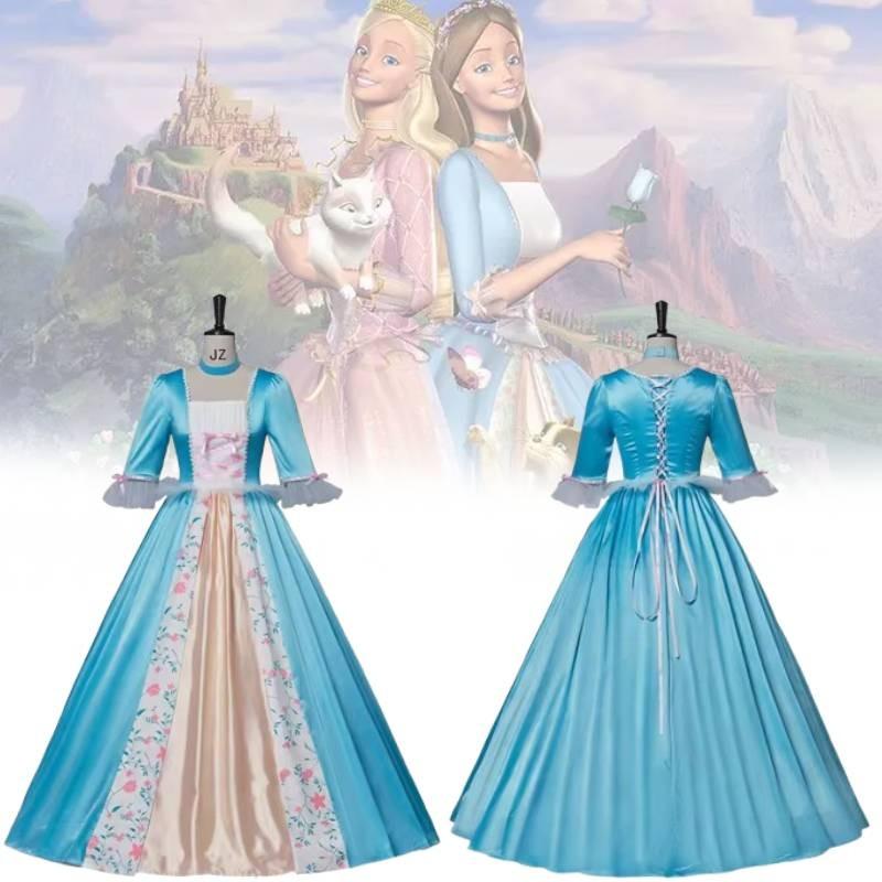 Barbie As The Princess And The Pauper Cosplay Dress With Polyester And Spandex For Halloween Costume
