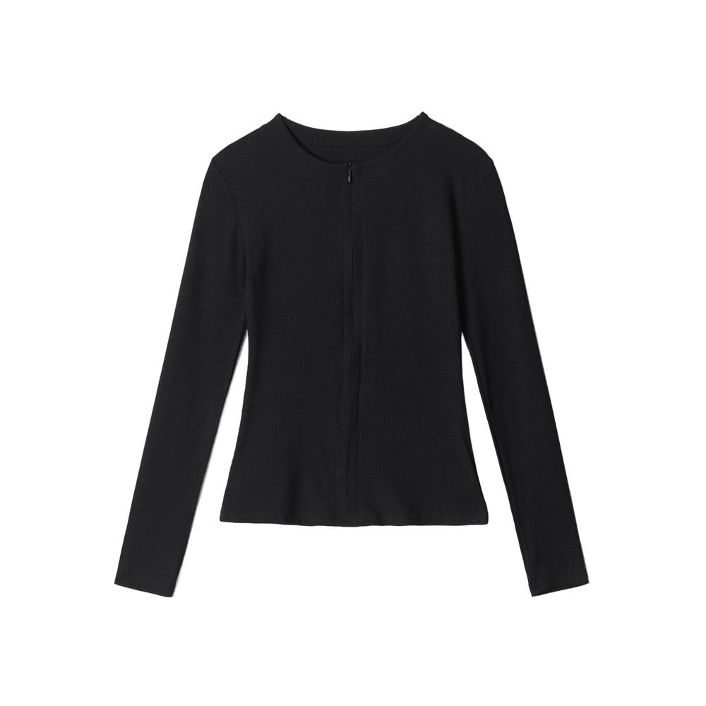 HeyHenry Slimming Round Neck Long Sleeve T-Shirt for Autumn/Winter Large чёрный