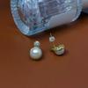 Elegant Songyuan Pearl Stud Earrings: Multiple Colors, Round Mantou Design, Light Luxury Fashion
