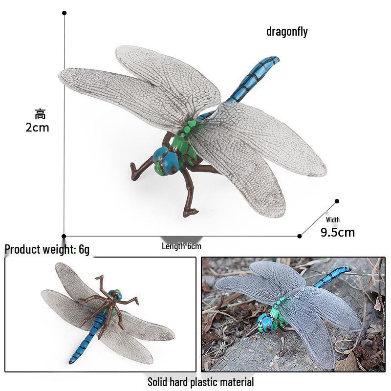 Children s Realistic Insect Toy Set: Cricket, Mantis, Butterfly, Bee, Moth, Mosquito, Ant - Educational Animal Models