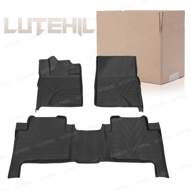 LUTEHIL For Toyota Land Cruiser lc200 2007-2021 2019 2020 All-Weather TPE Floor Mat Carpet Cover Interior Protector Accessories