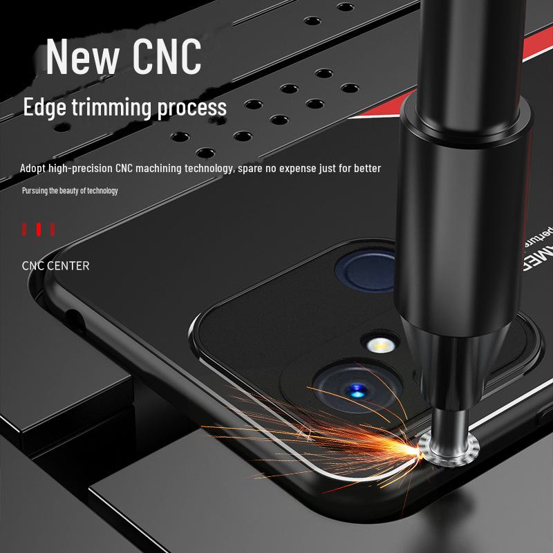 Metal Blade Redmi 12C Phone Case, Aluminum Alloy Protective Cover for Redmi 10, 9A/8/Men and Women Frosted Hard Shell