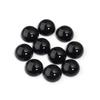 5/10pcs Natural Stone Cabochon Black Agate Round Flatback Cabochon Loose Beads For Jewelry Making DIY Ring Pendants Accessories