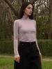 PREMIERE AMOUR Breeze Tencel Turtleneck T-Shirt - Lavender
