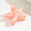 Exquisite New 1pc Claw Clip, Blue Dolphin and Starfish Acrylic Hair Claw, Rear Head Accessory