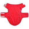 Dog Raincoat with Reflective Strips Polyester Red Size L