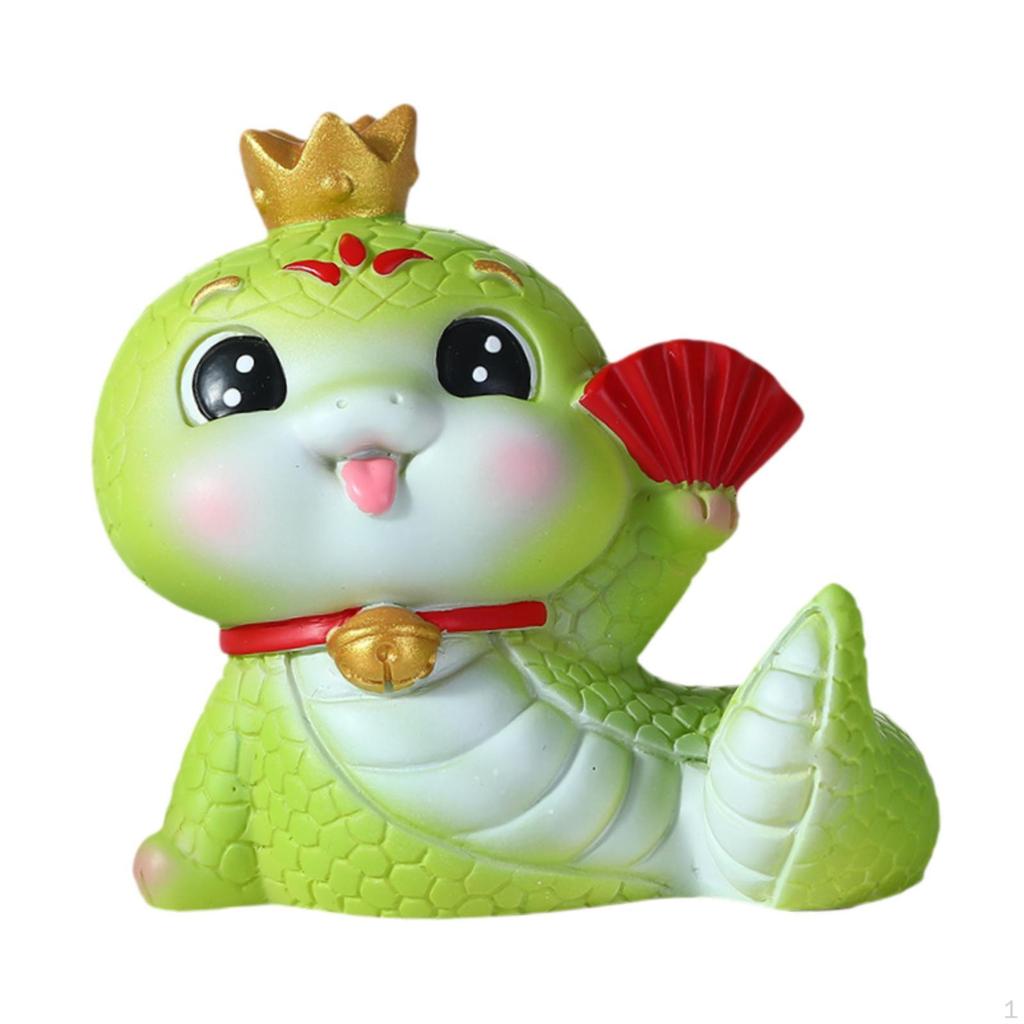 Schlangenfigur Sammlerstück Harzornament für Schreibtisch und Regal