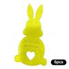 6Pcs DIY Easter Rabbit Cash Holder Unique Cotton Cloth Bunny Money Holder Ornaments Easter Money Holder Cards