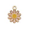 Pink Flower Oil Drop Korean Keychain & Bracelet Pendants