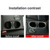 Silver Cup Holder Cover Trim For Benz CLA 200 260 GLA Class W176 W117 2014-2017