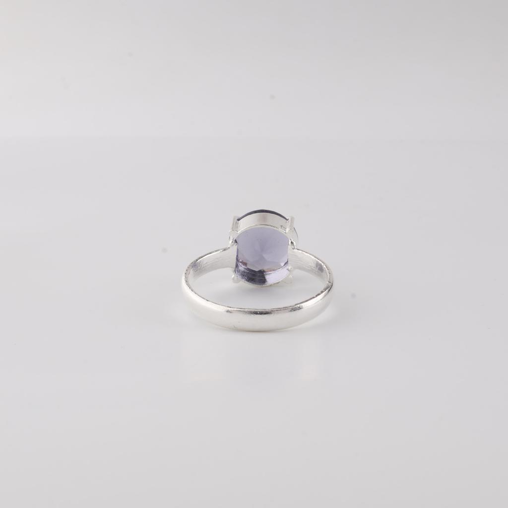 Iolite Gemstone 925 Sterling Silver Statement Designer RING For Birthday Gift RR-72-1