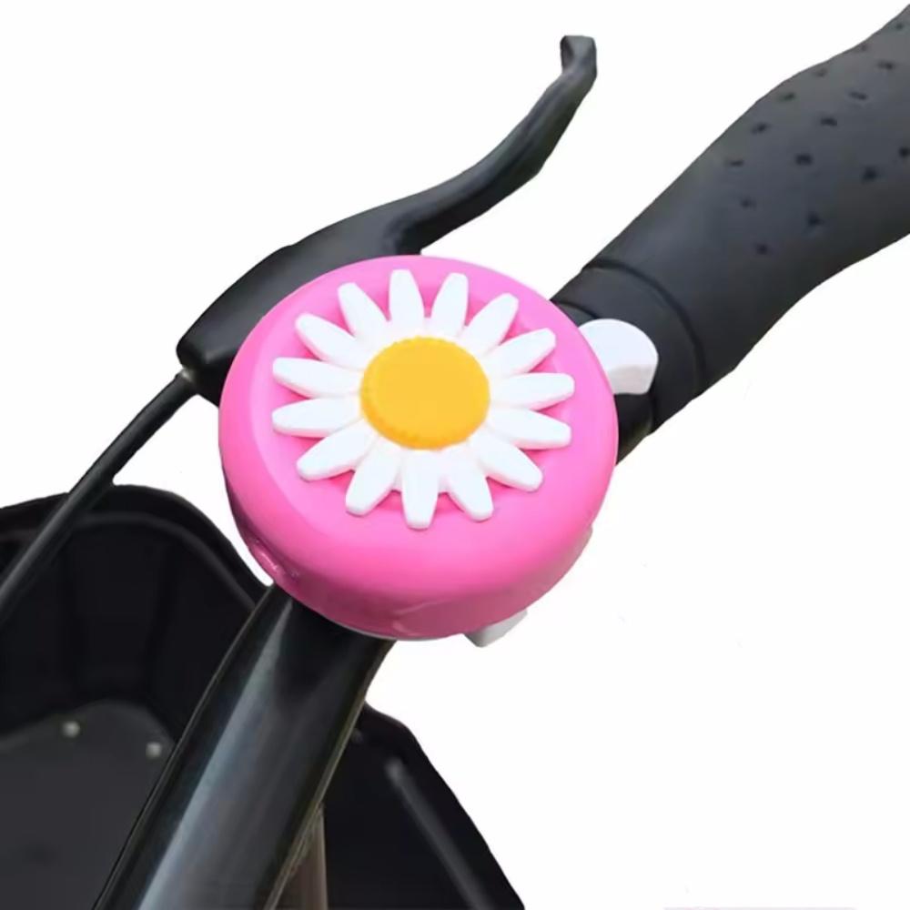 Multi-color Kids Bicycle Bell Daisy Flower Bike Bell Children Cycling Warning Alarm Loud Safety Cycling Handlebar Accessories