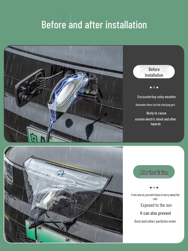 BYD Electric Vehicle Charging Port Rain Cover for Han, Qin, Song, Tang, Yuan Models