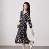 SOFSIL Women's Floral V-Neck Tie-Waist Dress