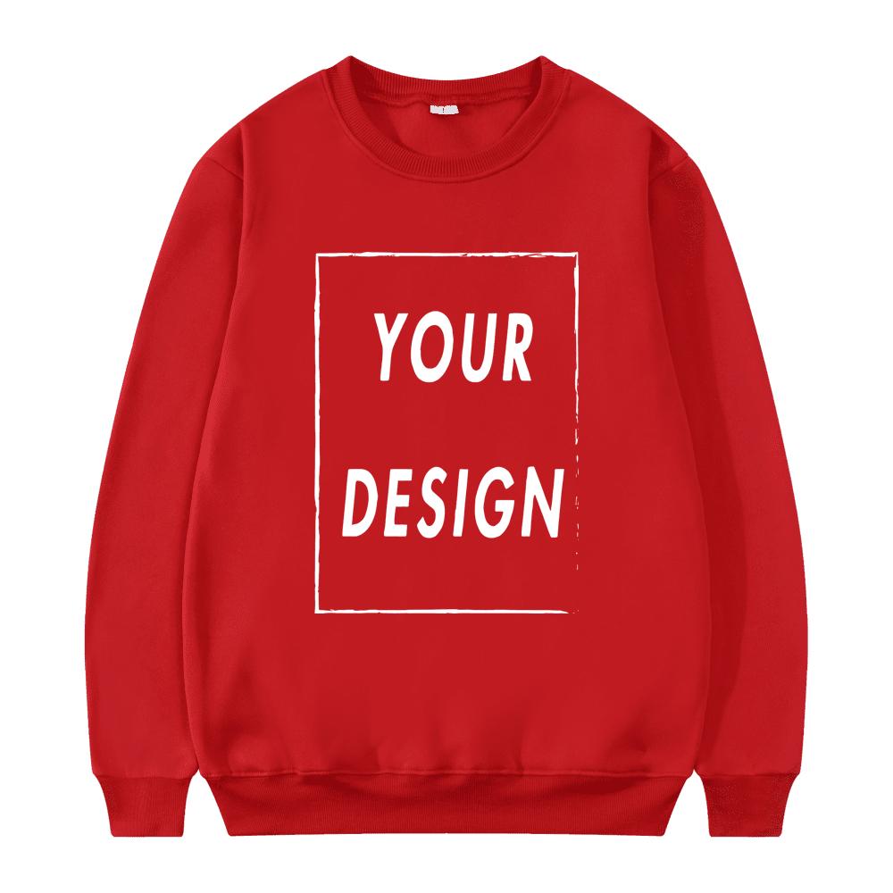 2025 New Unisex Hatless Sweatshirt Customize Your Logo Crew Neck Sweater Fashion Men's Women's Casual Sweater