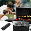 4 Pieces Portable Barbeque Heats Plates Stainless Steel Burner Grill Shielding Tent BBQ Spare Parts Replacement for Charbroil