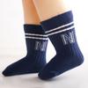 Einfache Buchstaben Babysocken Frühling Herbst Neugeborene Baumwollsocken Niedliche Einfarbige Gestreifte Kinder Jungen Mädchen Sportsocken
