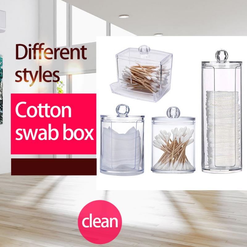 1/2/3PCS Cute Bear Cotton Pad Holder Cotton Swab Rod Storage Box Cosmetics Jewelry Bathroom Makeup Container Lipstick